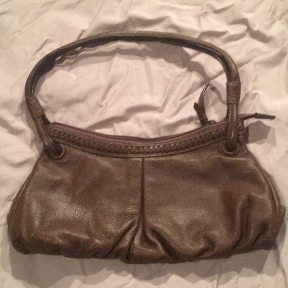 Tomboy Wiz brown genuine leather shoulder bag